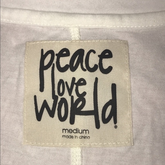 Peace Love World Long Sleeve - Picture 3 of 3